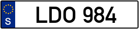 Trailer License Plate
